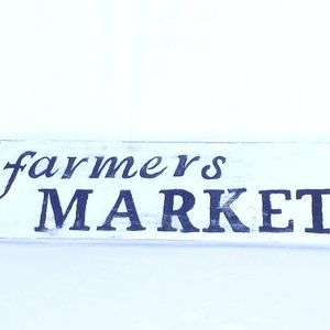 Shabby Farmer's Market Sign